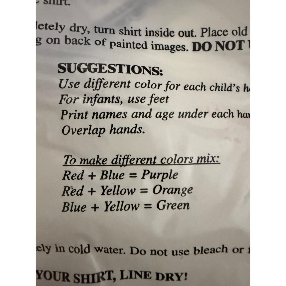 Hand-y Tees Best‎ Grandma and Grandpa Hands Down T-Shirt XL Craft Kit NWT - Picture 9 of 10
